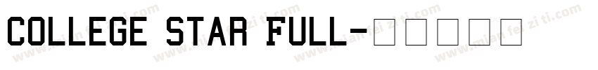 College Star Full字体转换